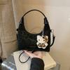 Retro Leopard Print Bag Women's  Spring New Versatile Messenger Bag Fashion One Shoulder Underarm Dumpling Bag
