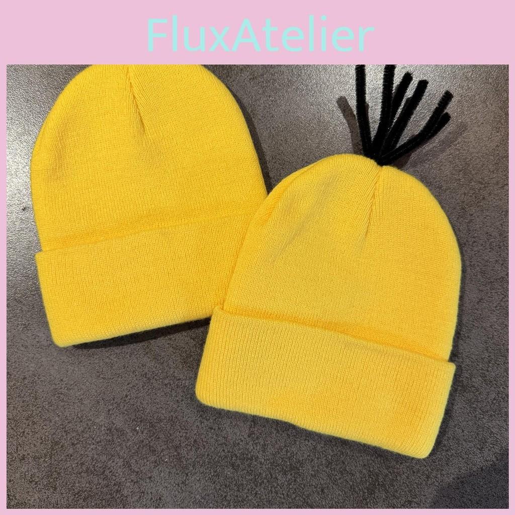 Warm Minions Cartoon Knit Hat With Acrylic Fabric For Street And Cosplay Events
