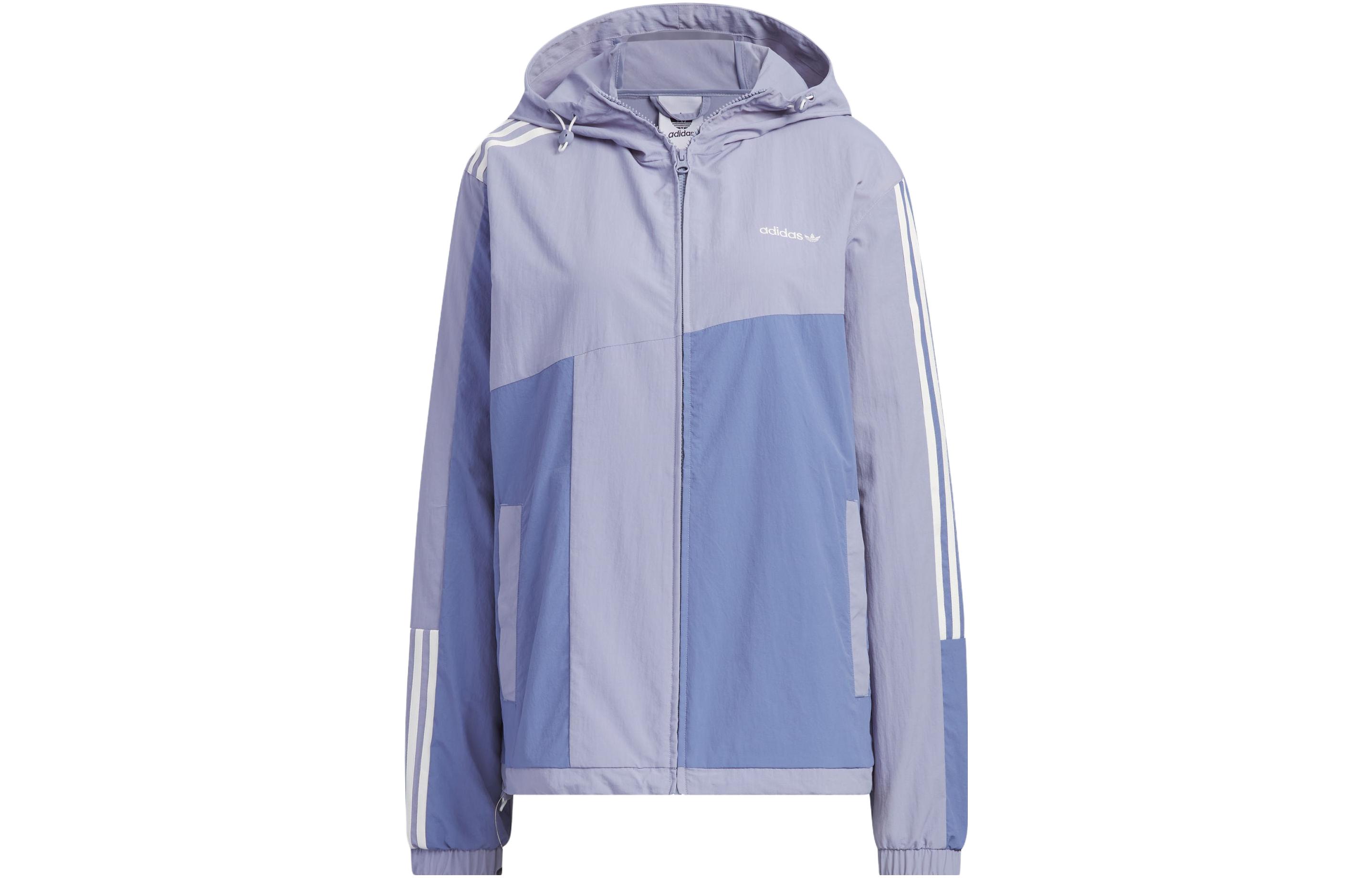 Adidas Originals Классическая коллекция из 3 полосок Куртка Унисекс Серо-фиолетовый IU4820 XXL