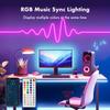 DC24V 3535 RGB LED Neon Rope Lights Color Change Music Sync Control with App/Remote Waterproof Flexible Lamp for Indoor Outdoor