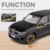 Simulation 1:24 THE-XM Alloy Car Model, Door-opening Car Model Ornaments, With Sound and Lights for Boys Toy Car Birthday Gift