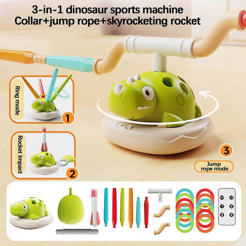 toys Dragon Sportss Machine Children Skyrockets Children's Garden Sense Training Toys Parent-child Interactive Ring Tool Jumps Rope blue