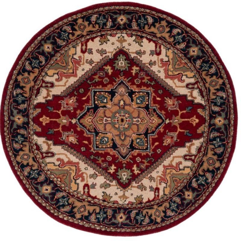 Tappeto Circolare Stile Etnico Tappeto Antiscivolo Stile Bohemien Retrò Tappetino Decorazione Casa Caldo per l'Inverno Soggiorno Camera da Letto