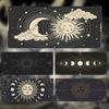 Peaceful Lovely Art Sun And Moon Mouse Pad Large Thick Desk Pad Stitched Edges Gaming Mouse Mat For Pc