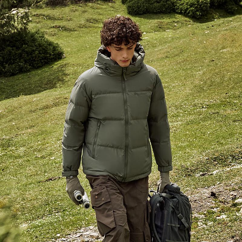 Tanboer Herren Kapuzen Stepp Daunenjacke