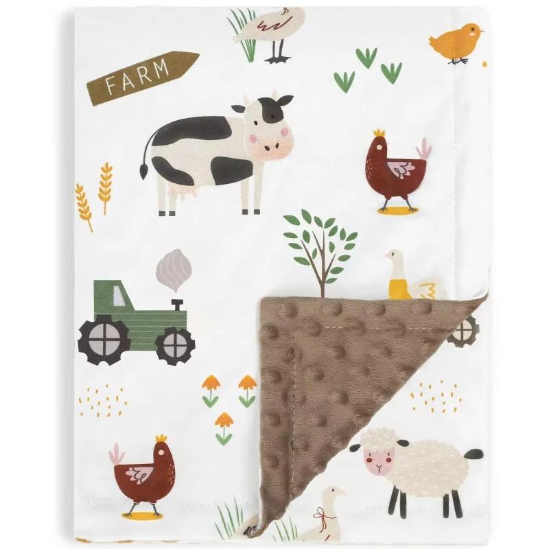 75*100CM Soft Baby Blanket for Newborn Swaddle Breathable Receiving Blanket Kids Quilt Nursery Bedding Infant Bath Towel Gift