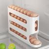 4 Layers Automatic Egg Roller New Household Kitchen Dedicated Egg Roller Rack Space Saving Large Capacity Egg Organiser