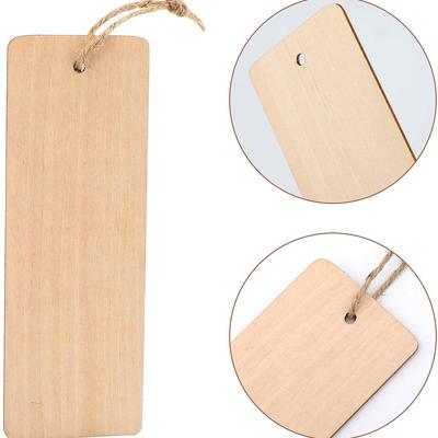 Přeshraniční DIY dřevěné prázdné záložky - Nepravidelné laserem řezané dřevěné přívěsky