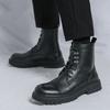 Men Ankle Boots Brogues Motorcycle Casual Retro Boots Men’s Wingtip Dress Formal Leather Tuxedo Wedding Boots