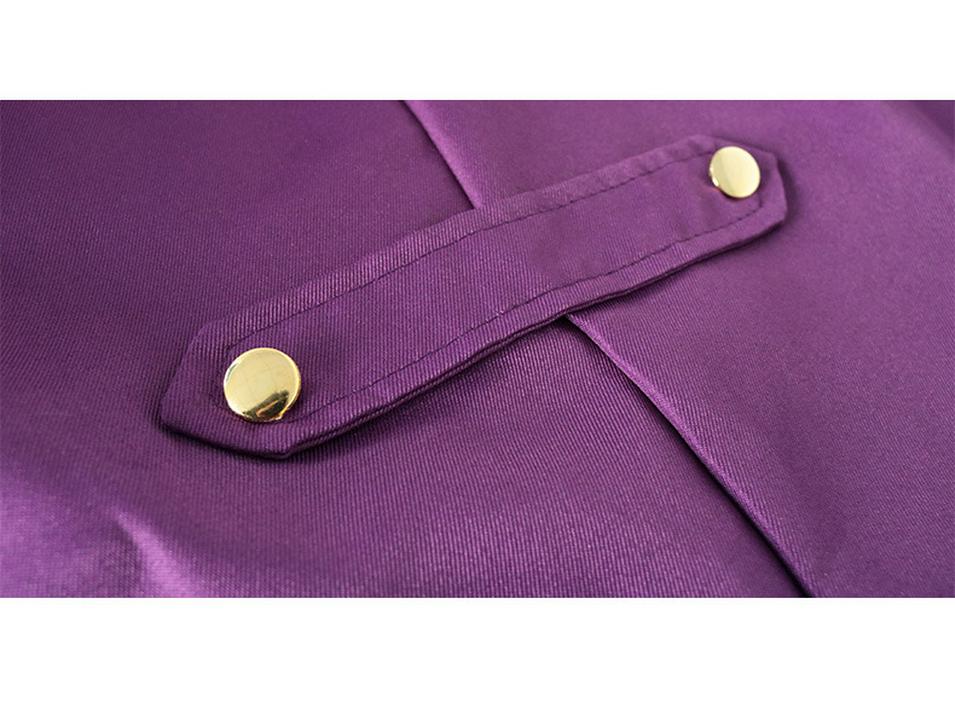 2024 Men's Solid Color Medieval Swallowtail Coat - European & American Mid-length Punk Retro Overcoat