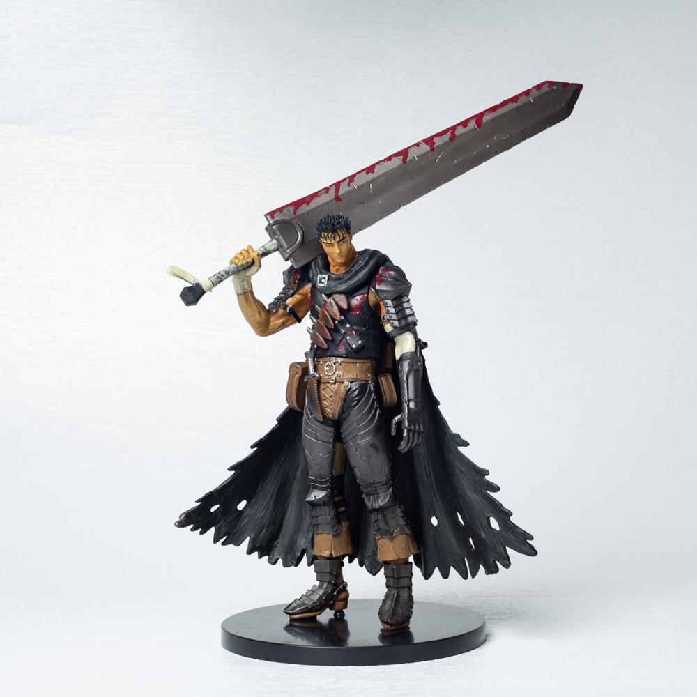 Berserk Guts Black Swordsman SH PVC Action Figure Anime Guts Figure Model Toys Collection Kids Doll Gift