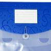 Expandable File Folder Document with Label Slot, Layered Design Waterproof PP Student Holder Envelope, Secure Rope Closure Organizer for Office