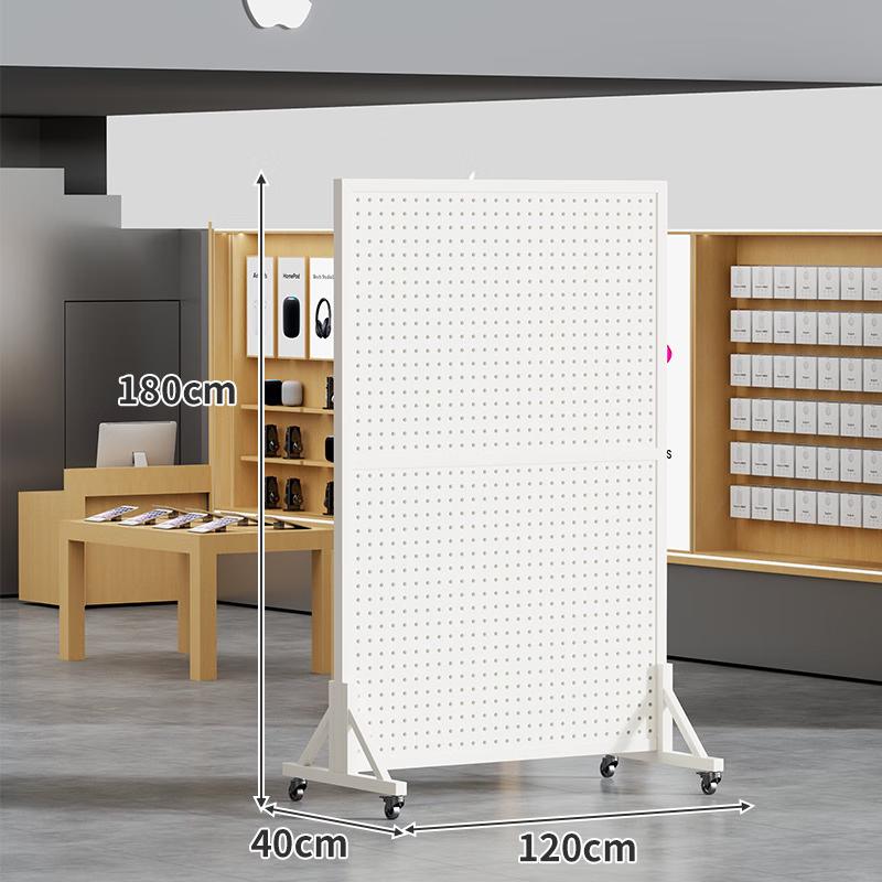Danle Pegboard Storage Rack with Wheels