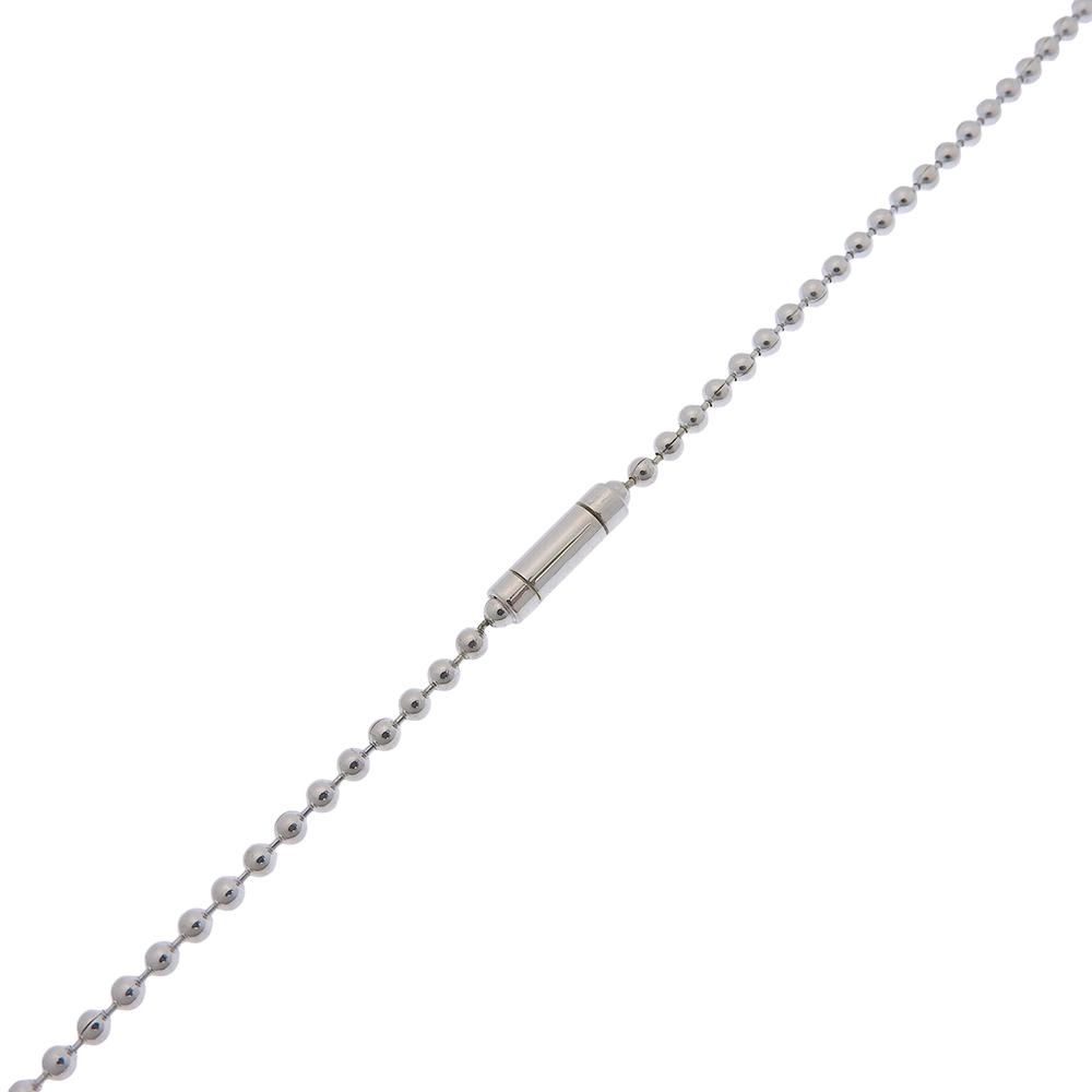 Gucci Dog Tag Necklace Ball Chain Silver925 53.5g Unisex Used