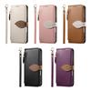 Blatt Umhängetasche Kartenfach Geldbörse Klapp Leder Handyhülle Für iPhone 17 Pro Max 16 Plus 15 14 13 12 Langes Lanyard Tasche Buchhülle