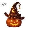 Ambient Lighting for Halloween Party Pumpkin Night Light Resin LED Dragon Tabletop Lamp Witch Collectibles Lovers Hat Black Cat Crow Lamp Home Table