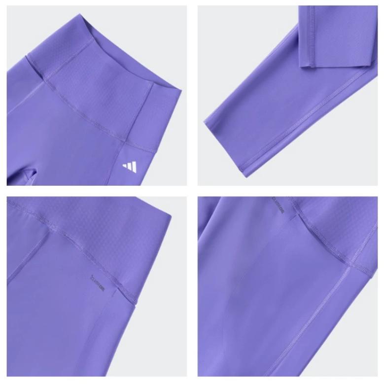 Adidas Optime SS25 Quick-Drying Shaping Comfortable Sports Long Pants Women Bottoms Light-Cobalt-Blue KA8536