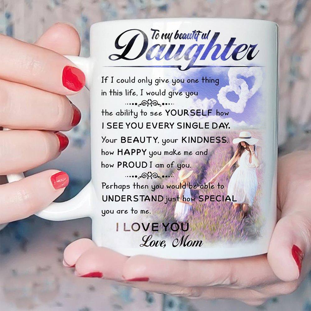 Daughter birthday gift christmas coffee cup novelty mug personalized ceramic cup