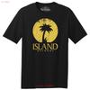 Throwbackmax Island Record Label Classic Cut Premium TriBlend Black TShirt