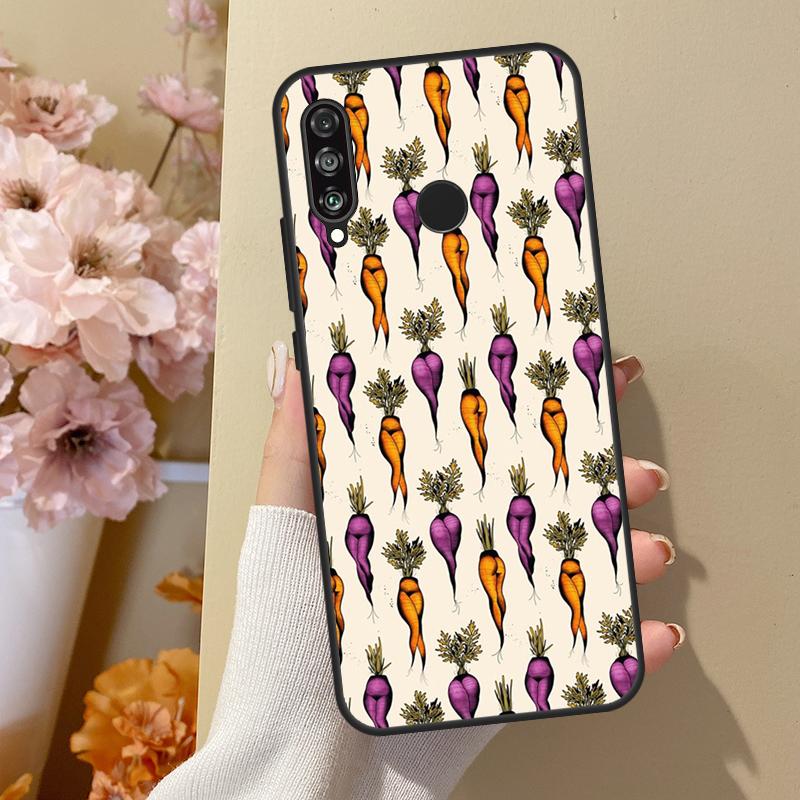 Sexy Pilze Karotte Früchte Hülle Für Huawei P30 Lite P40 P20 P50 Pro Nova 5T P Smart 2019 Hülle Für Honor 50 10i 8X