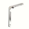 Heavy Duty Stainless Steel L-Shaped Shelf Brackets - Wall Mount with Screws Included, Right Angle Mounting Brackets