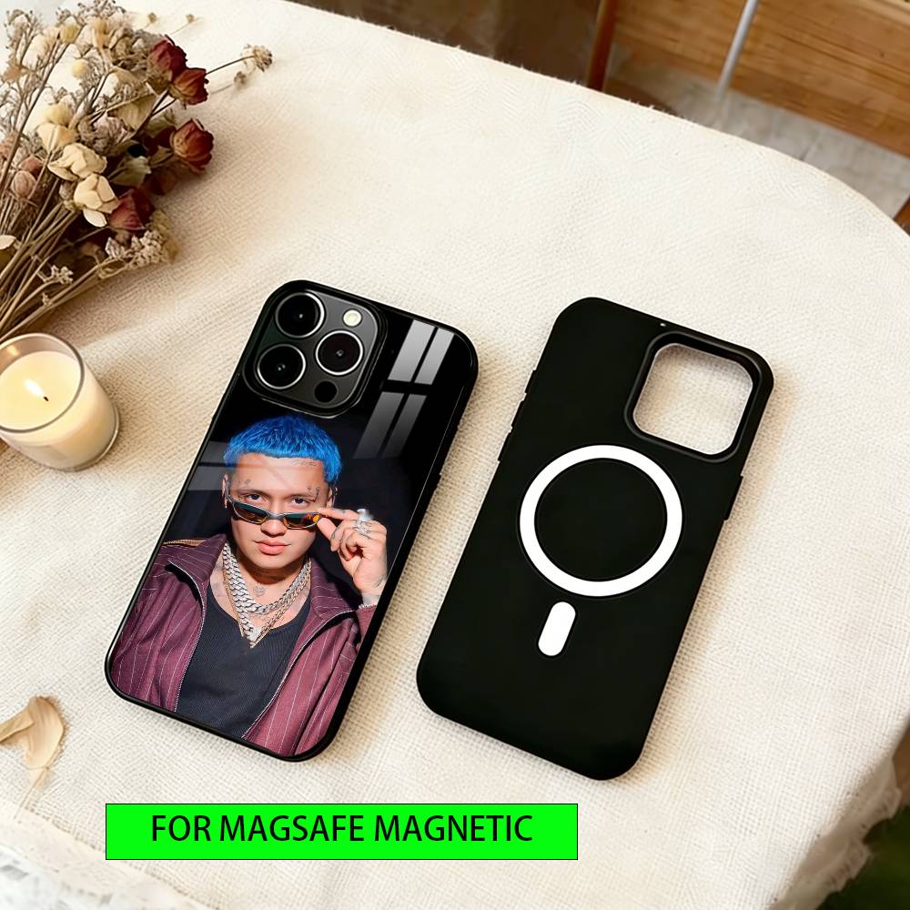 Singer Blessd Cantante Phone Case For iPhone17,16,15,14,13,12,11 Plus,Pro Magnetic For Magsafe Wireless Charging