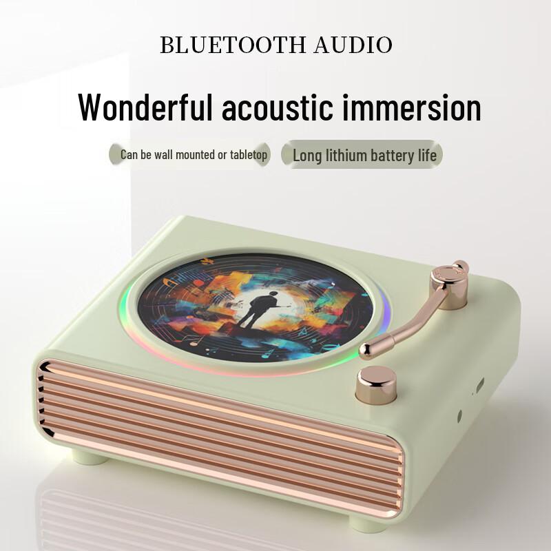 Retro Bluetooth Speaker - Stylish Birthday Gift for Friends, Boys or Girls. High-Quality Ornament with Vintage Design.