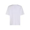 Maison Kitsune Ss24 Solid Color Crew Neck Fox Head Patch Slim Fit Short Sleeve T-Shirt Women Tops Gray MW00111KJ0119P100
