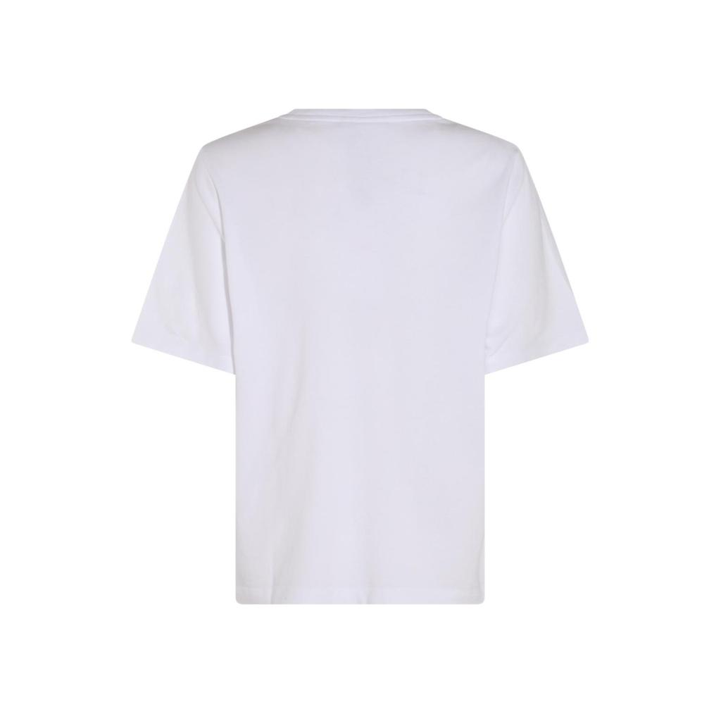 Maison Kitsune Ss24 Solid Color Crew Neck Fox Head Patch Slim Fit Short Sleeve T-Shirt Women Tops Gray MW00111KJ0119P100