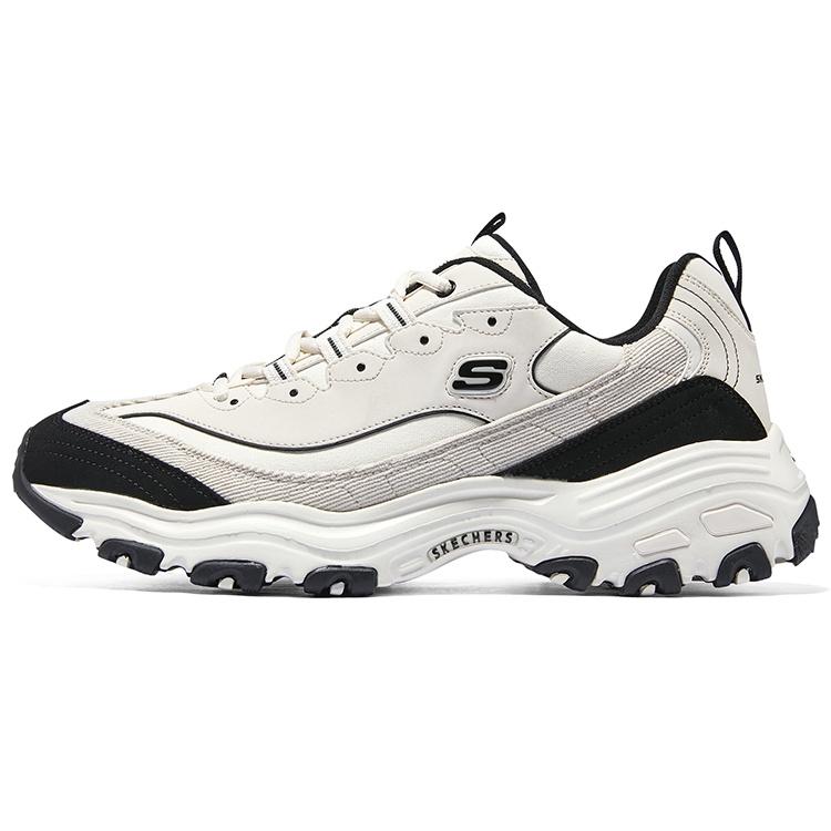 Skechers DLites 1.0 Chunky Shoes Beige Black Men s 894265-NTBK EU 43
