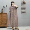 Plaid Single-Breasted Long-Sleeve Shirt Dress - Slimming & Casual for Spring & Autumn