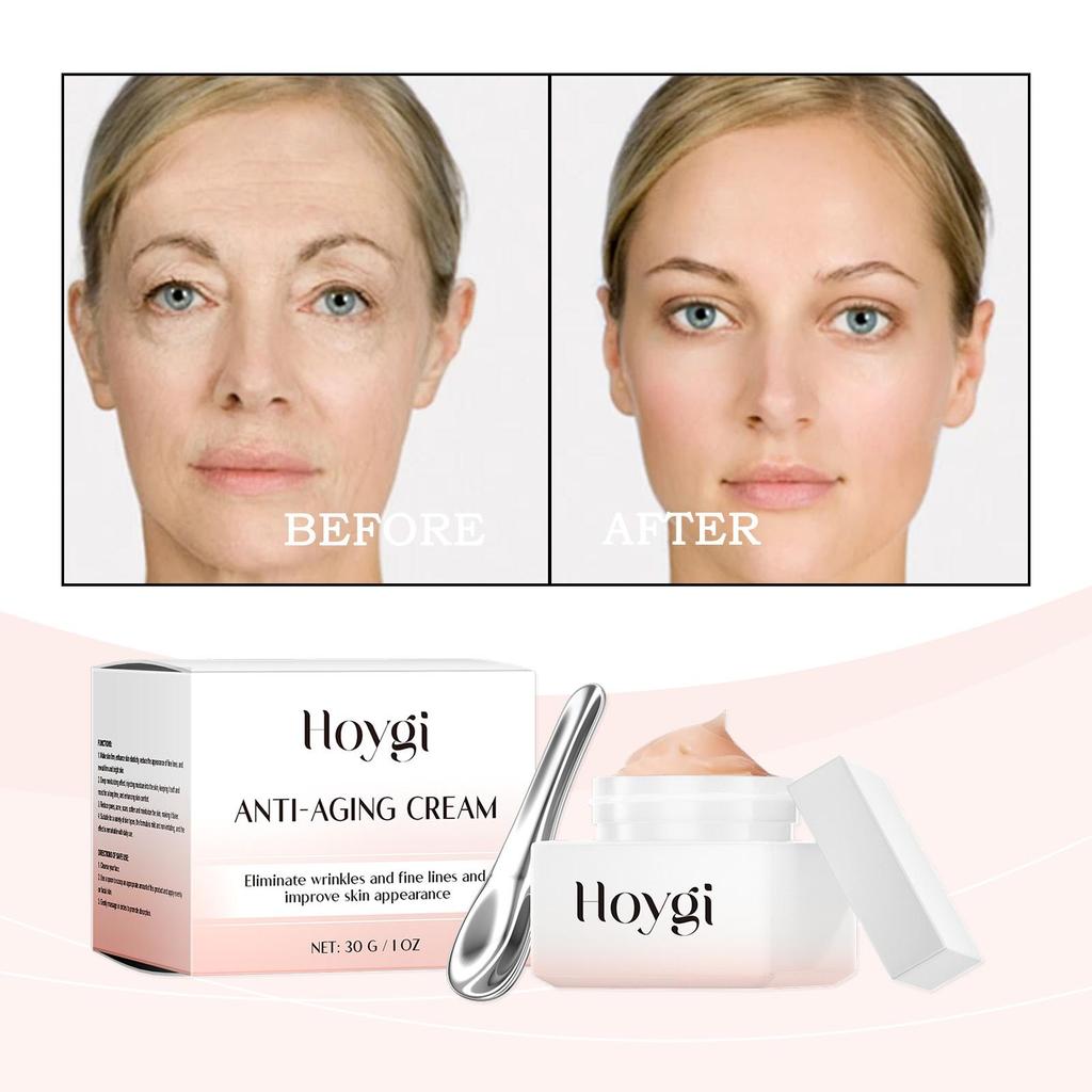 Hoygi Anti Aging Cream for Face Firming Lifting Reduce Wrinkles Fade Fine Lines Brightening Dullness Skin Moisturizing Face Care