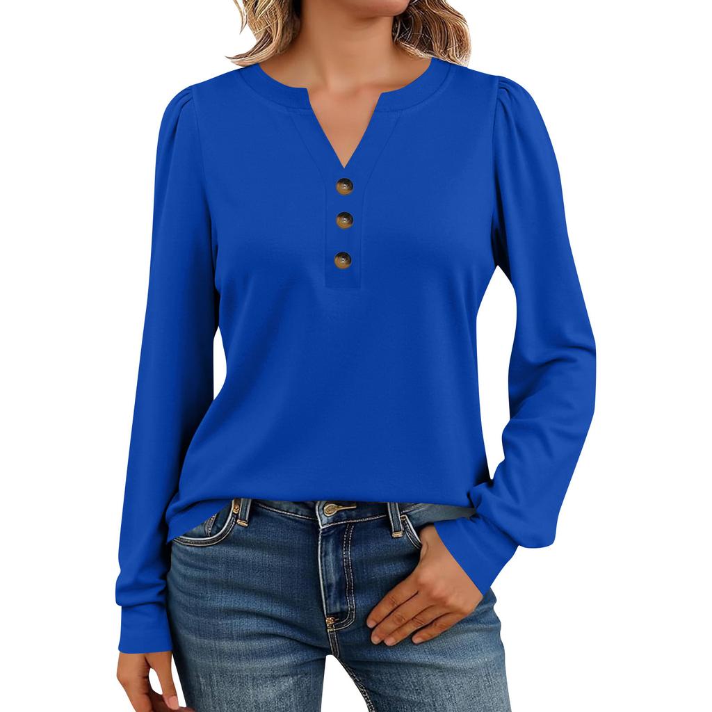 Women's Long Sleeve Shirts Henely Casual Tops Trendy Blouses Cute T-Shirts