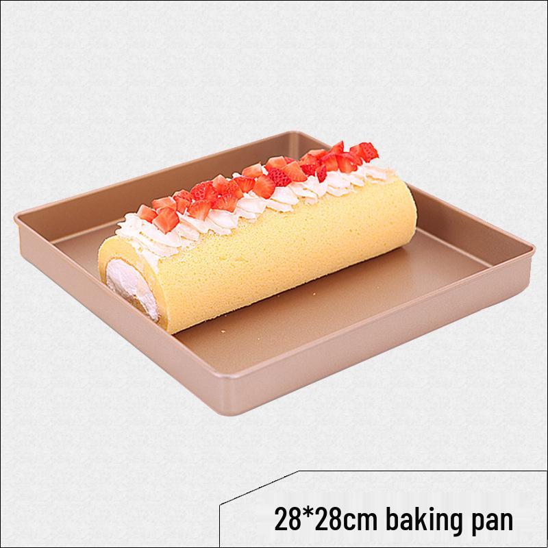 

Ностальгическая прямоугольная форма для выпечки с антипригарным покрытием для тортов, нуги и печенья