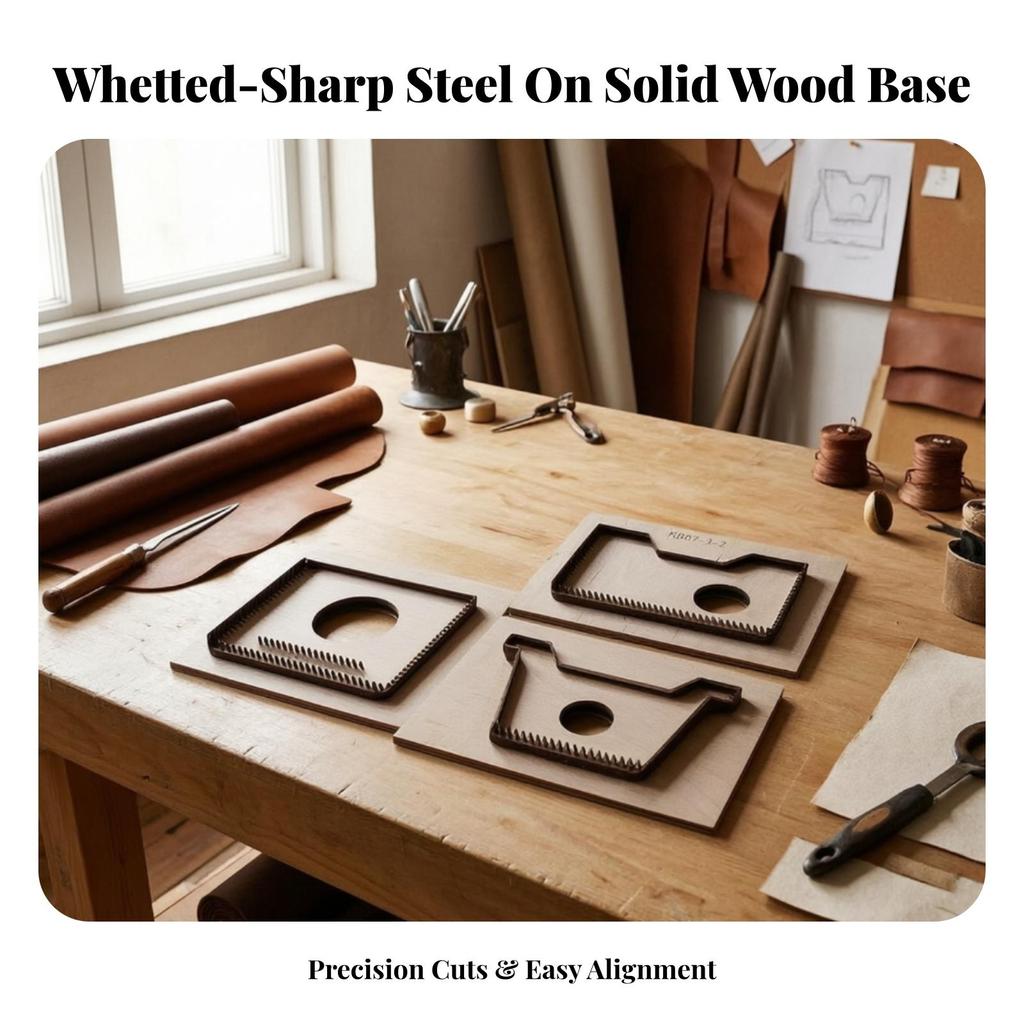 Card Holder Die with Wooden Board Craft Tool Repeatable for Workshops