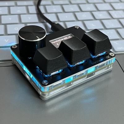 O3C SayoDevice OSU O3C Rapid Trigger Hall-Schalter Magnetische Rosa Schalter Tastatur Mit Drehknopf Bildschirm Kopieren Einfügen Tastenkombination