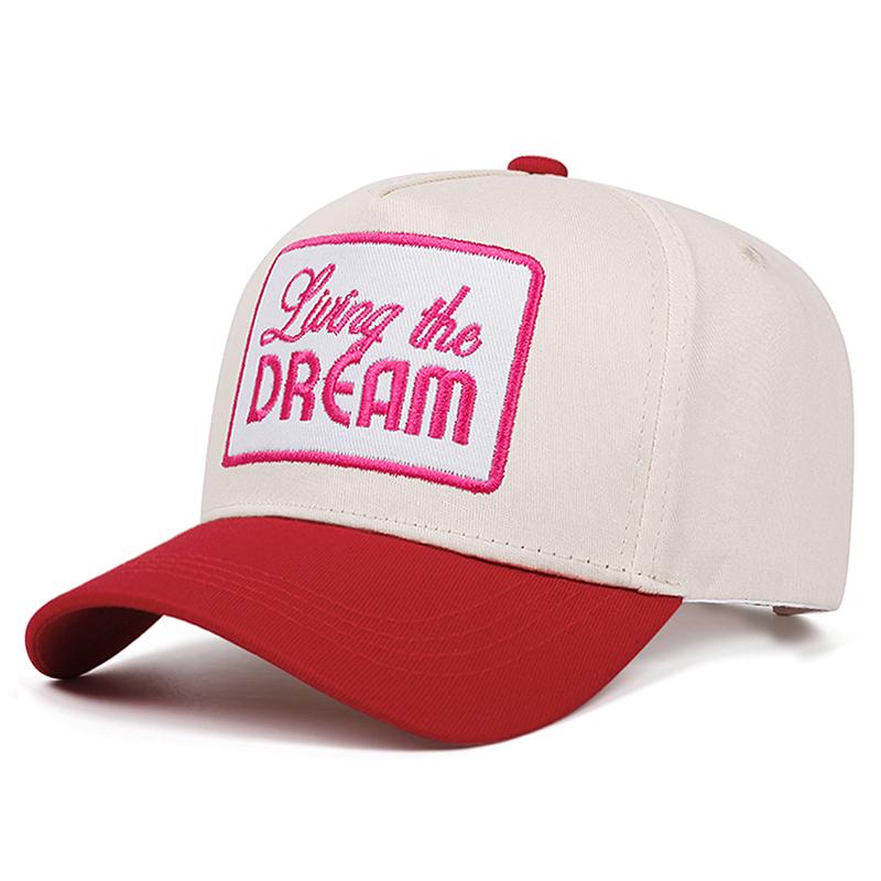 

New Fashionable Hip Hop Hat Letter Dream Embroidered Baseball Hat Outdoor Daily Decoration Sunshade Hat Unisex