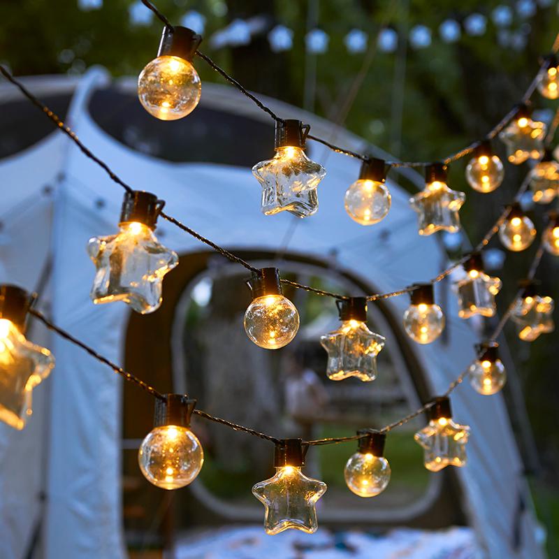 Outdoor Starry Globe Solar Lights for Tents, Markets, and Courtyards