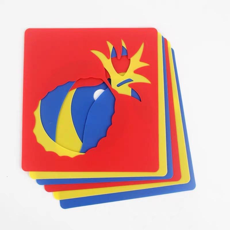 Children's Educational Painting Stencils: DIY Plastic Templates for Early Education