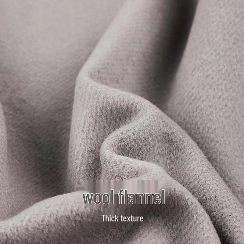 SEPTWOLVES Men's Wool Blend Lapel Overcoat