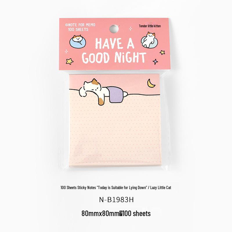 100-Page Sticky Note Pad: Ideal for Doodles, Journaling, Office Memos, or Student Use