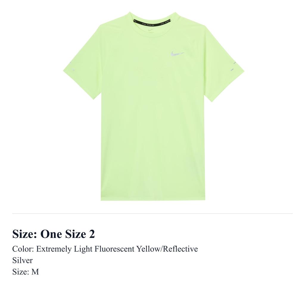 Nike Dri FIT ADV T Shirt Men's Ultra Light Neon Yellow/Reflection Silver HV5204-701