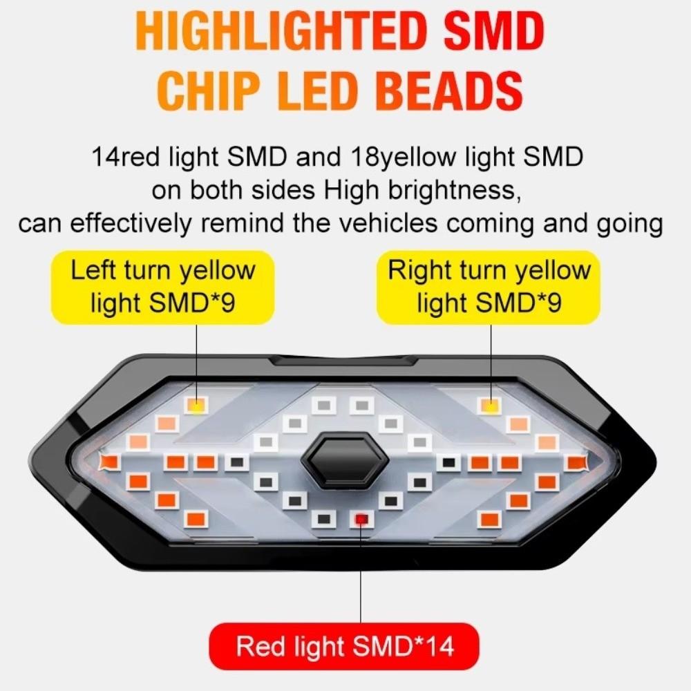 USB Rechargeable Outdoor Cycling Taillights Smart Indicator Light  Outdoor Night Riding