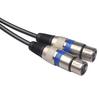 Professional 1.5m Dual RCA Male To Dual XLR Female Audio Signal Patch Cable Adapter for Microphone Mixer Headphone Amplifier