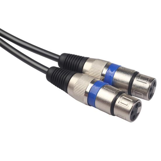 Professional 1.5m Dual RCA Male To Dual XLR Female Audio Signal Patch Cable Adapter for Microphone Mixer Headphone Amplifier