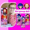 Fashionable Plastic Doll Figures Collection With Unique Stylish Outfits And Colorful Hairstyles Perfect Gift For Kids To And Creat