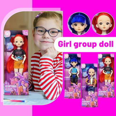Modische Plastikpuppenfiguren-Sammlung mit einzigartigen stilvollen Outfits und farbenfrohen Frisuren Perfektes Geschenk für Kinder zum und Kreativsein