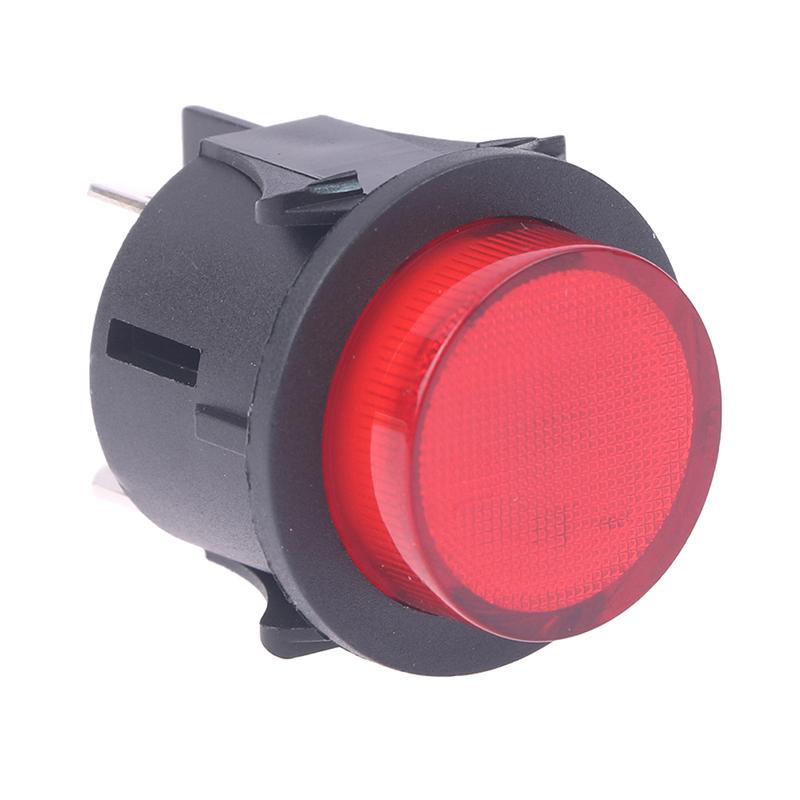 Red Push Button Switch 4 Pins Touch Power Switch Round Rocker Switch Ps18-16-2