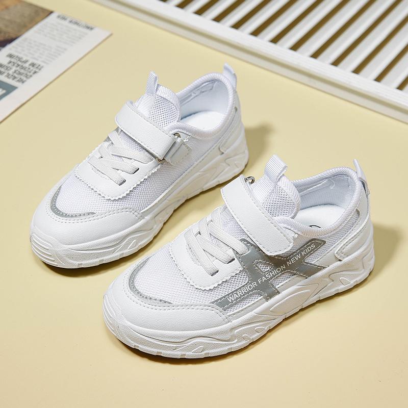 Warrior Stylish Minimalist Trendy Versatile Non-Slip Wear-Resistant Breathable Lightweight Casual Shoes Kids Casual Shoes White WZTH-079111