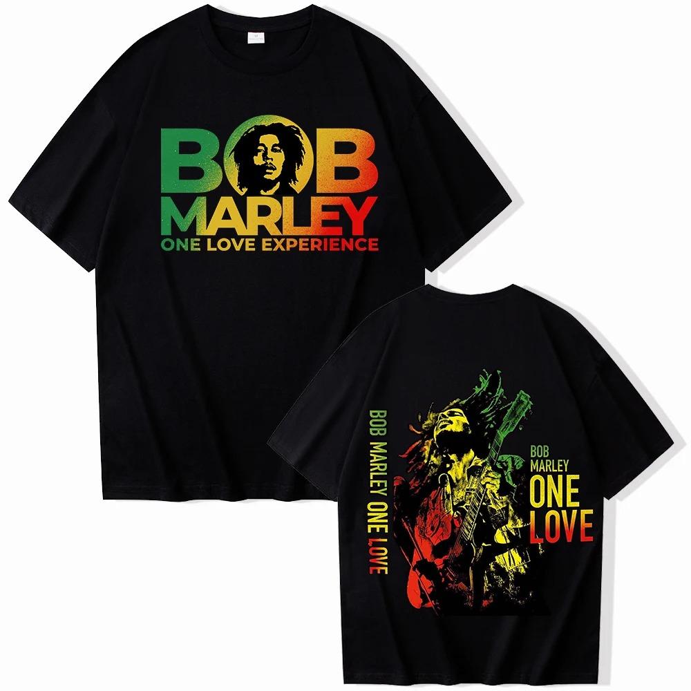 Bob Marley 2026 Tričko Muži Ženy Harajuku Kulatý výstřih Letní Ležérní Košile Y2k Krátký rukáv Klasické Párty Streetwear Trendy